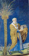 Pope Felix presents Basilica to Christ